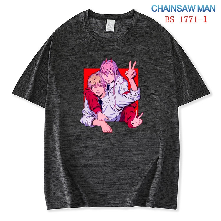 Chainsaw Man ice silk cotton loose and comfortable T-shirt from XS to 5XL  BS-1771-1