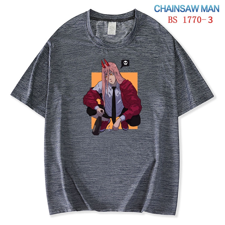 Chainsaw Man ice silk cotton loose and comfortable T-shirt from XS to 5XL BS-1770-3