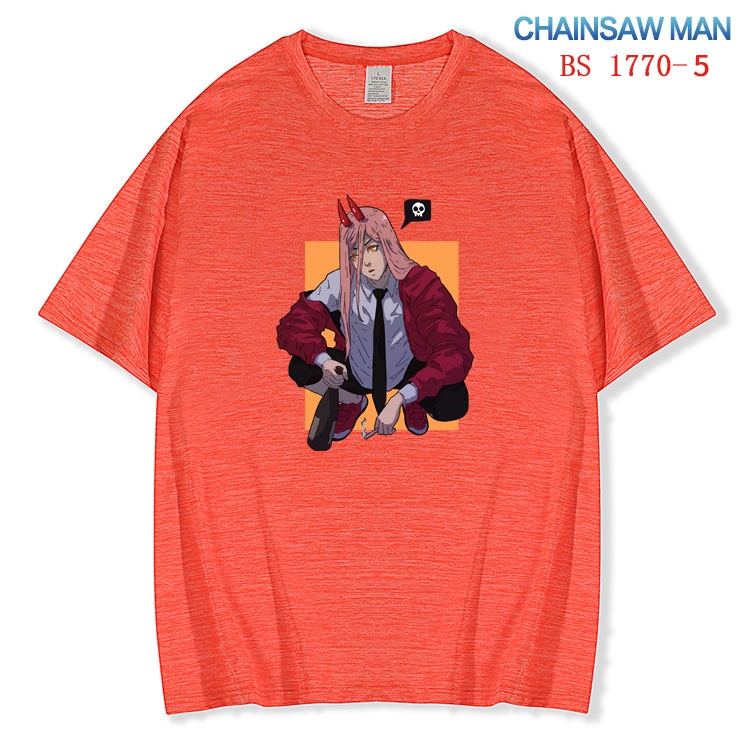 Chainsaw Man ice silk cotton loose and comfortable T-shirt from XS to 5XL BS-1770-5