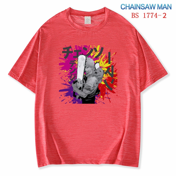 Chainsaw Man ice silk cotton loose and comfortable T-shirt from XS to 5XL BS-1774-2