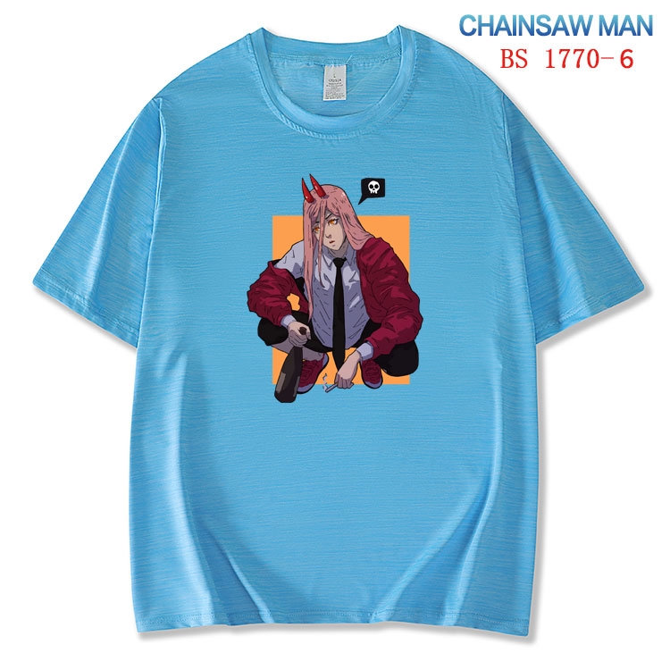 Chainsaw Man ice silk cotton loose and comfortable T-shirt from XS to 5XL  BS-1770-6