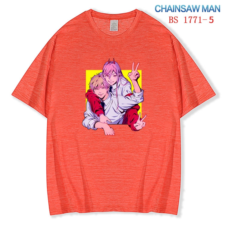 Chainsaw Man ice silk cotton loose and comfortable T-shirt from XS to 5XL BS-1771-5