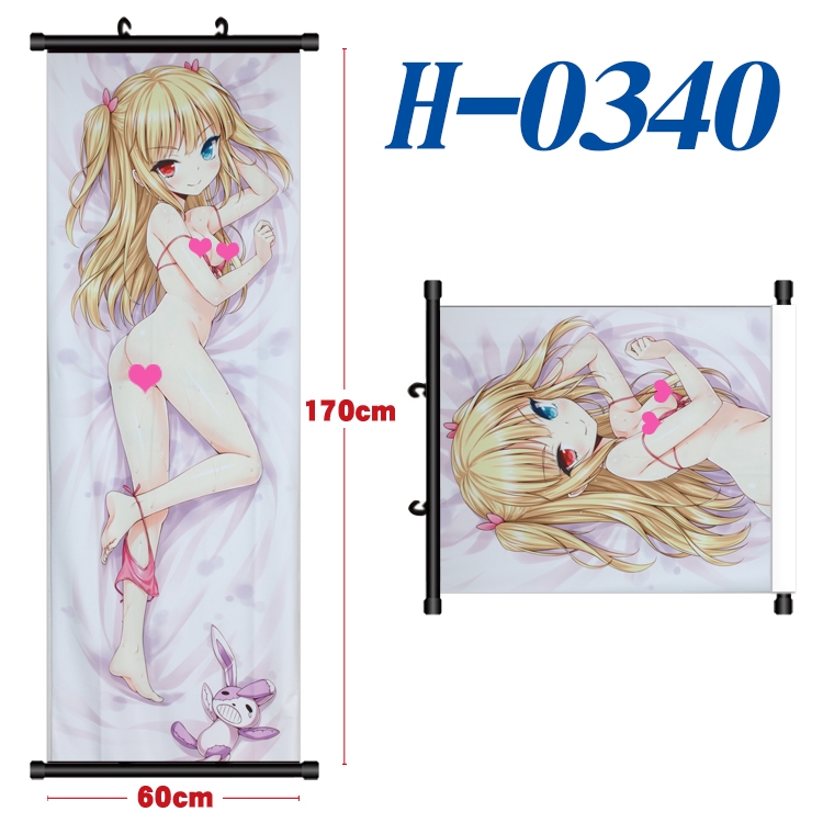 High School D×D Black plastic rod cloth hanging canvas painting 60x170cm  H-0340