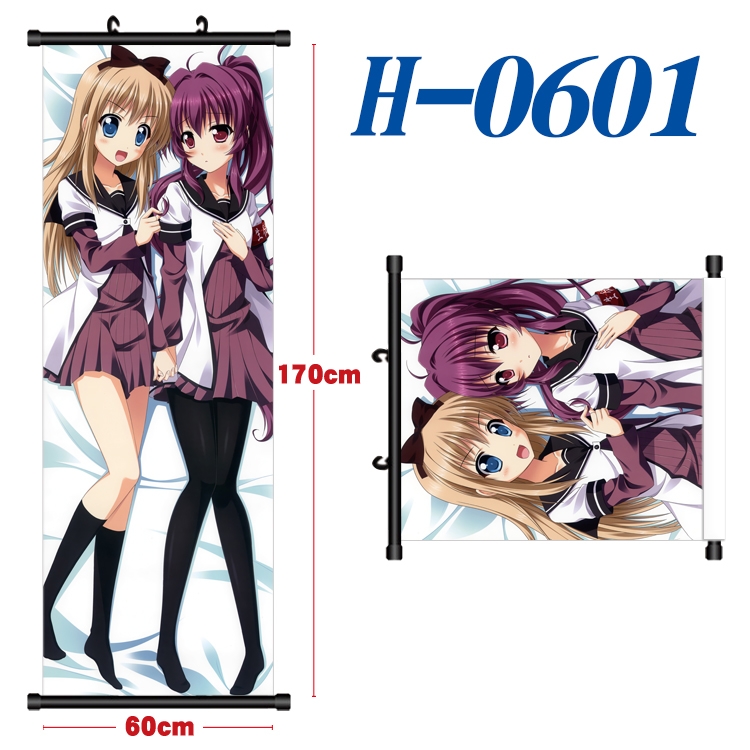 TRINITY SEVEN Black plastic rod cloth hanging canvas painting 60x170cm H-0601