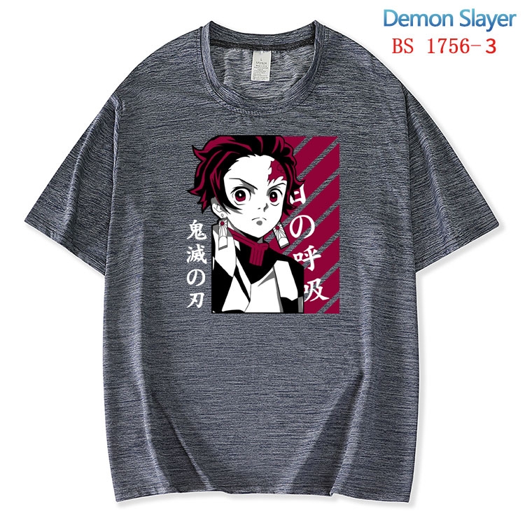 Demon Slayer Kimets ice silk cotton loose and comfortable T-shirt from XS to 5XL  BS-1756-3