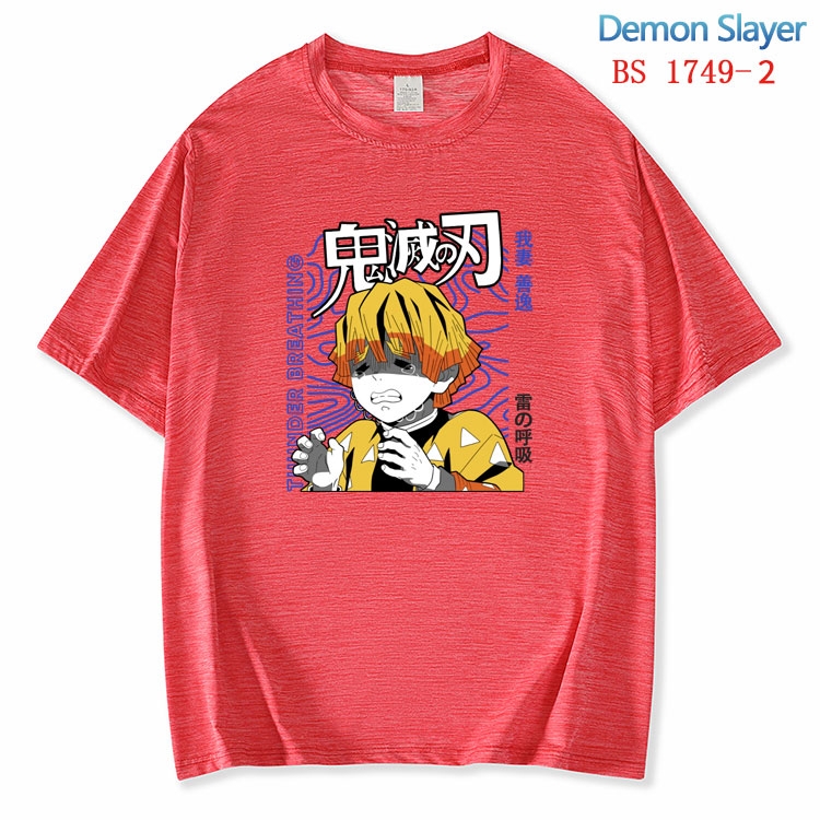 Demon Slayer Kimets ice silk cotton loose and comfortable T-shirt from XS to 5XL BS-1749-2