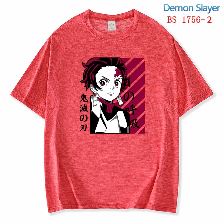 Demon Slayer Kimets ice silk cotton loose and comfortable T-shirt from XS to 5XL BS-1756-2