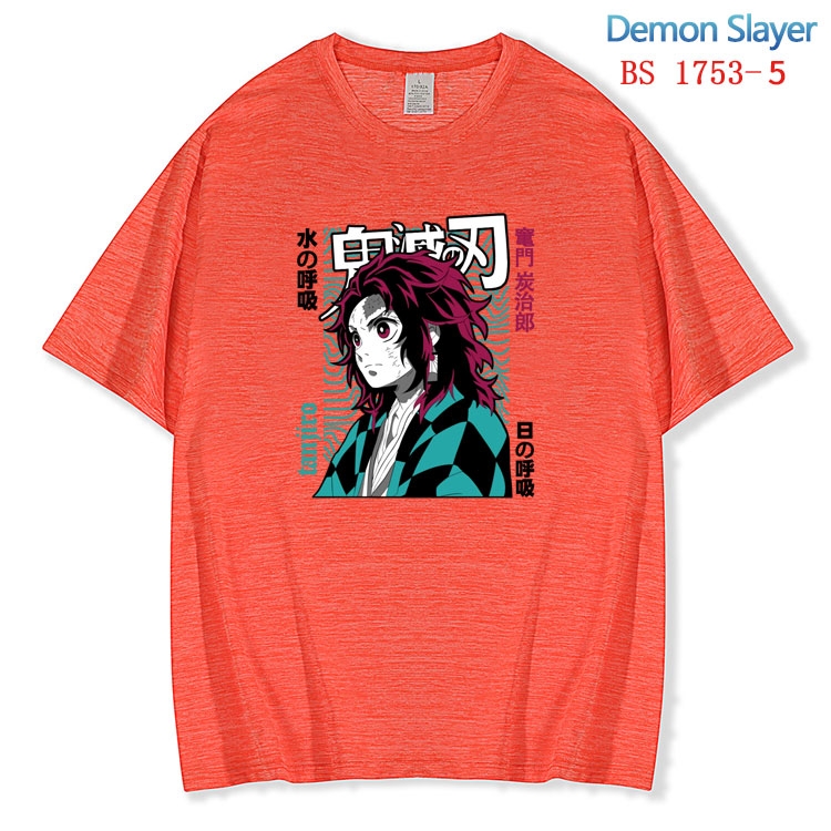 Demon Slayer Kimets ice silk cotton loose and comfortable T-shirt from XS to 5XL BS-1753-5