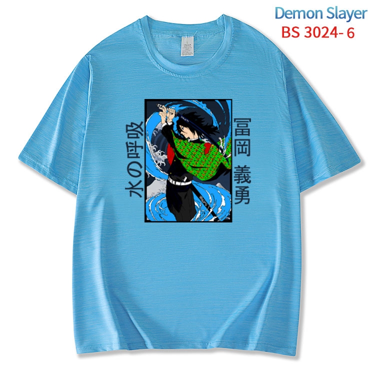 Demon Slayer Kimets ice silk cotton loose and comfortable T-shirt from XS to 5XL BS-3024-6