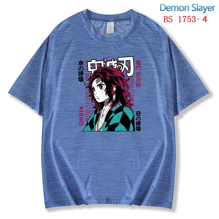 Demon Slayer Kimets ice silk cotton loose and comfortable T-shirt from XS to 5XL BS-1753-4