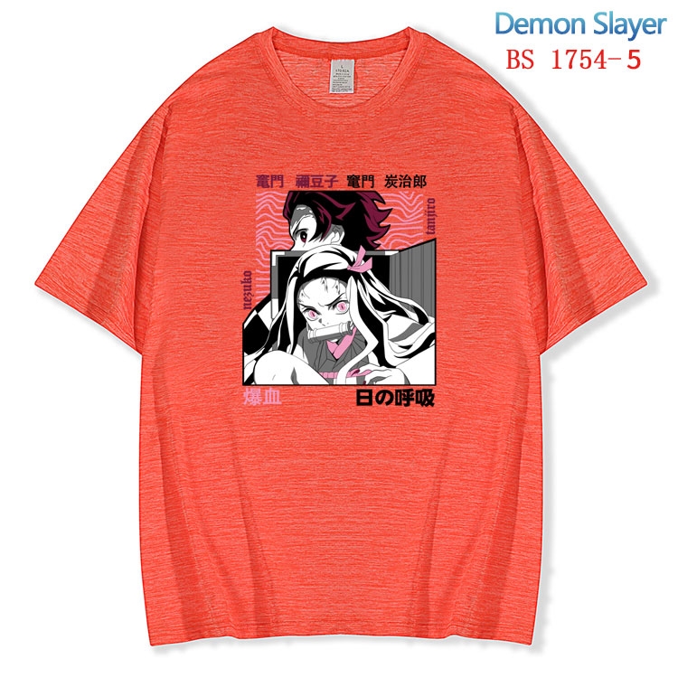 Demon Slayer Kimets ice silk cotton loose and comfortable T-shirt from XS to 5XL BS-1754-5