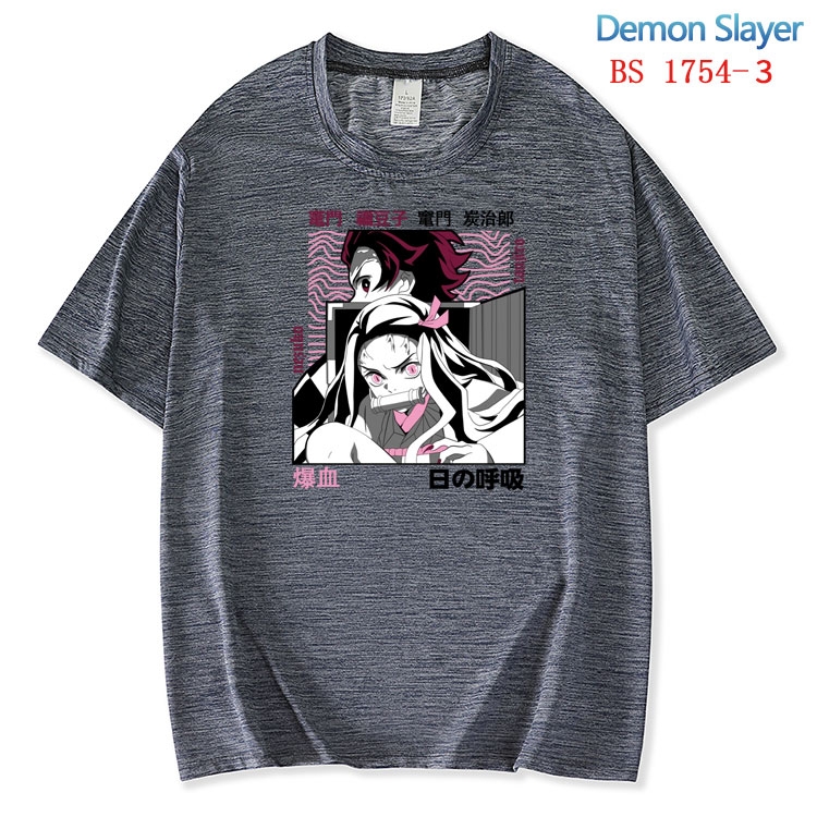 Demon Slayer Kimets ice silk cotton loose and comfortable T-shirt from XS to 5XL  BS-1754-3