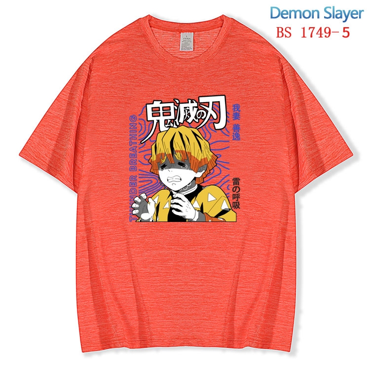 Demon Slayer Kimets ice silk cotton loose and comfortable T-shirt from XS to 5XL BS-1749-5