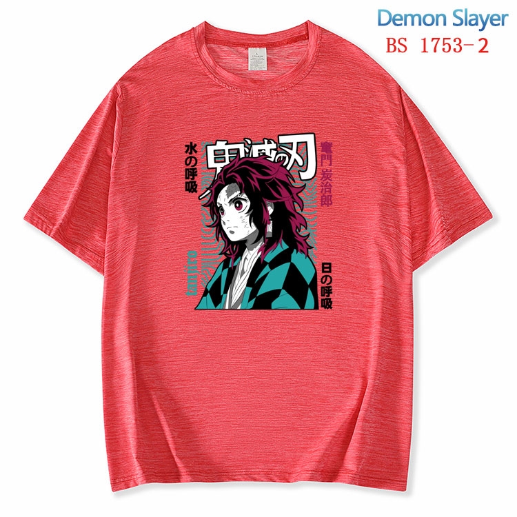 Demon Slayer Kimets ice silk cotton loose and comfortable T-shirt from XS to 5XL  BS-1753-2