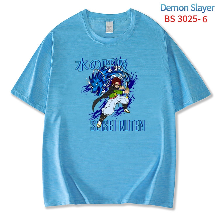 Demon Slayer Kimets ice silk cotton loose and comfortable T-shirt from XS to 5XL  BS-3025-6