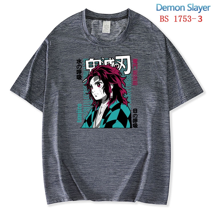 Demon Slayer Kimets ice silk cotton loose and comfortable T-shirt from XS to 5XL BS-1753-3