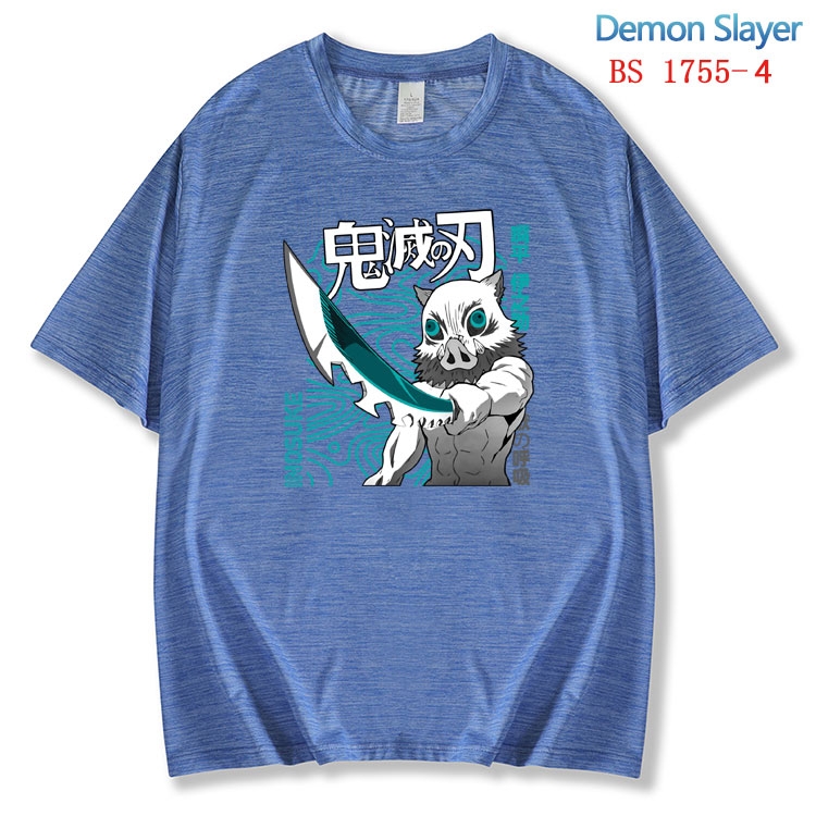 Demon Slayer Kimets ice silk cotton loose and comfortable T-shirt from XS to 5XL  BS-1755-4