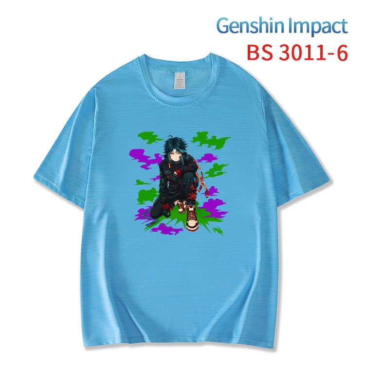 Genshin Impact  ice silk cotton loose and comfortable T-shirt from XS to 5XL BS-3011-6