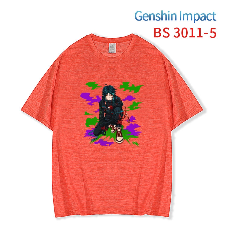 Genshin Impact  ice silk cotton loose and comfortable T-shirt from XS to 5XL BS-3011-5