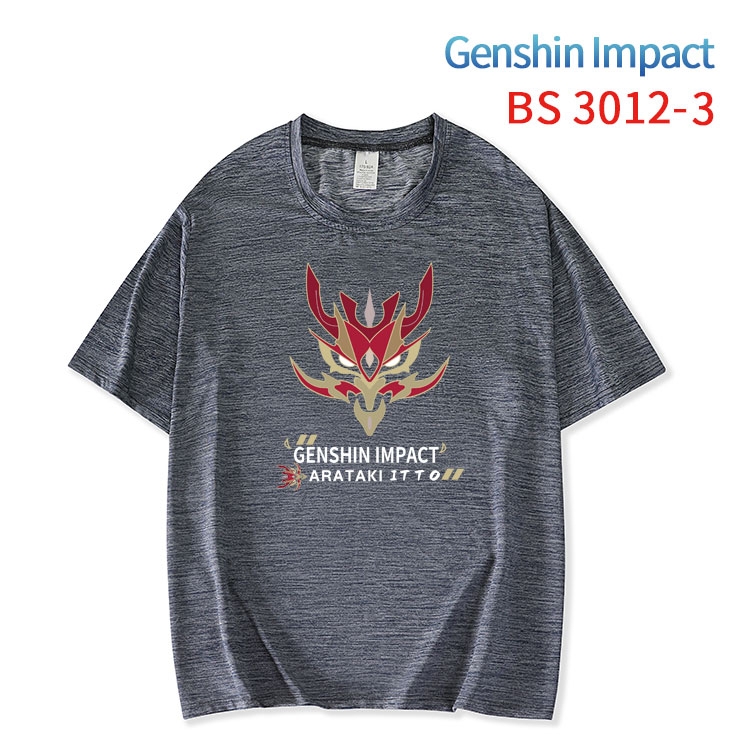 Genshin Impact  ice silk cotton loose and comfortable T-shirt from XS to 5XL BS-3012-3