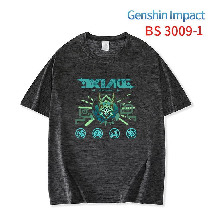 Genshin Impact  ice silk cotton loose and comfortable T-shirt from XS to 5XL BS-3009-1