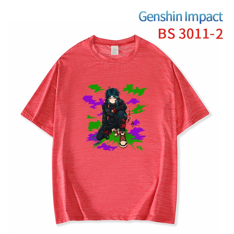 Genshin Impact  ice silk cotton loose and comfortable T-shirt from XS to 5XL BS-3011-2