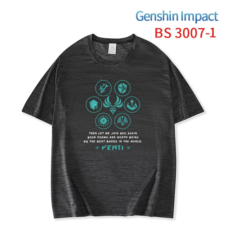 Genshin Impact  ice silk cotton loose and comfortable T-shirt from XS to 5XL BS-3007-1