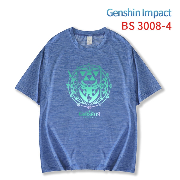 Genshin Impact  ice silk cotton loose and comfortable T-shirt from XS to 5XL  BS-3008-4