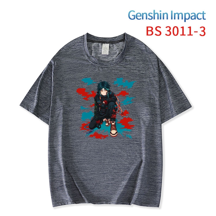 Genshin Impact  ice silk cotton loose and comfortable T-shirt from XS to 5XL BS-3011-3