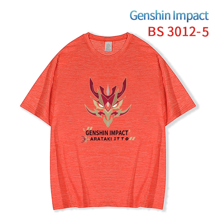 Genshin Impact  ice silk cotton loose and comfortable T-shirt from XS to 5XL  BS-3012-5