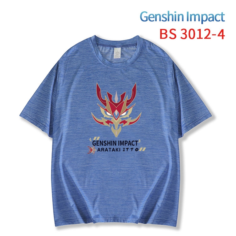 Genshin Impact  ice silk cotton loose and comfortable T-shirt from XS to 5XL  BS-3012-4