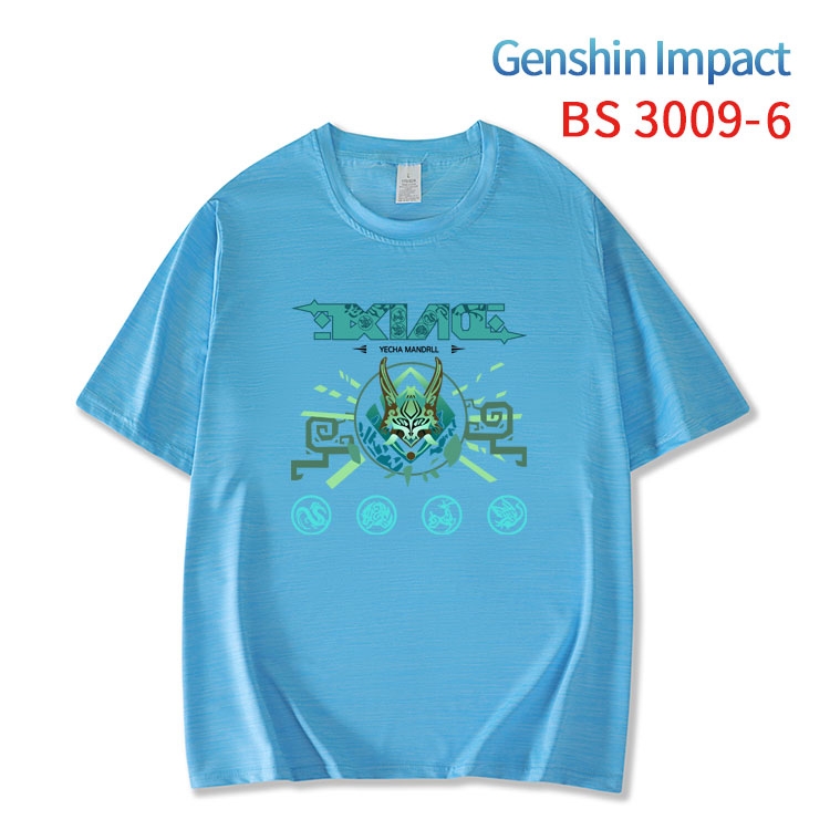 Genshin Impact  ice silk cotton loose and comfortable T-shirt from XS to 5XL BS-3009-6