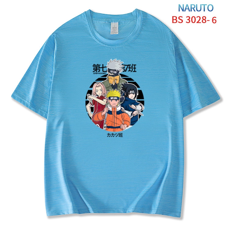 Naruto ice silk cotton loose and comfortable T-shirt from XS to 5XL BS-3028-6