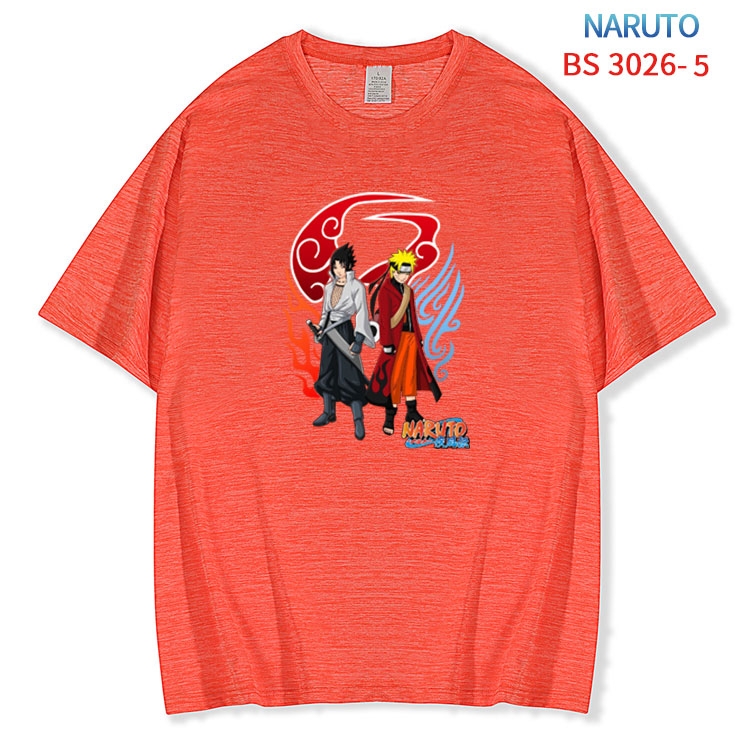 Naruto ice silk cotton loose and comfortable T-shirt from XS to 5XL BS-3026-5