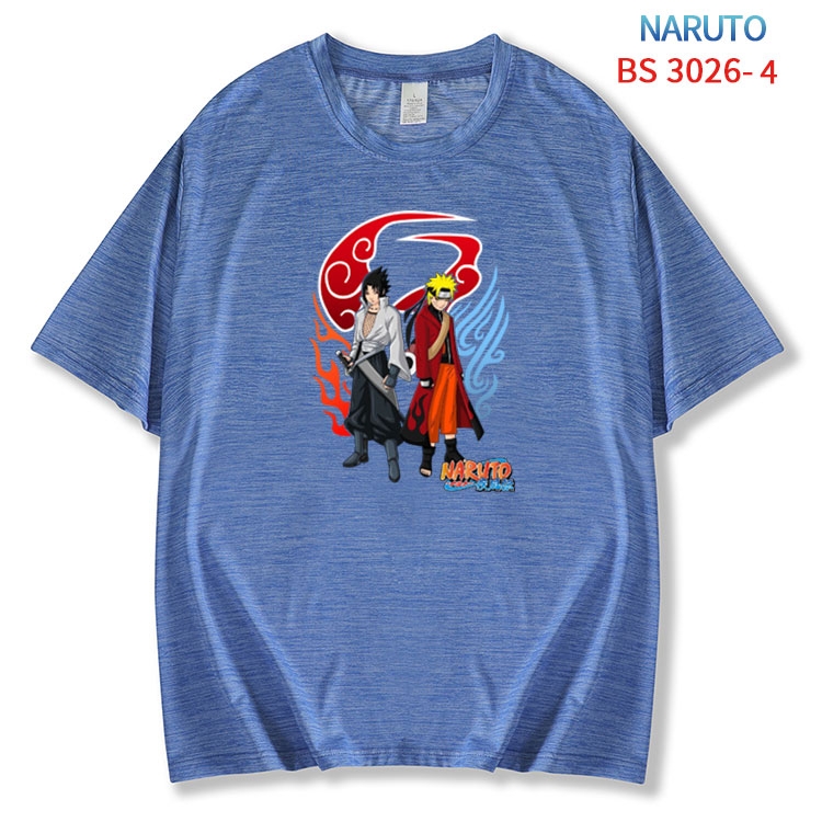 Naruto ice silk cotton loose and comfortable T-shirt from XS to 5XL BS-3026-4