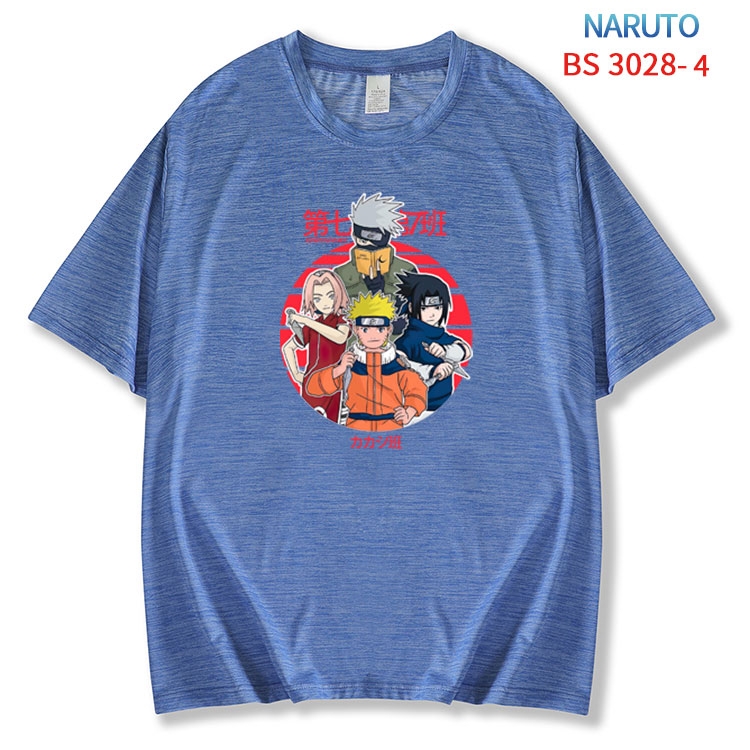 Naruto ice silk cotton loose and comfortable T-shirt from XS to 5XL BS-3028-4