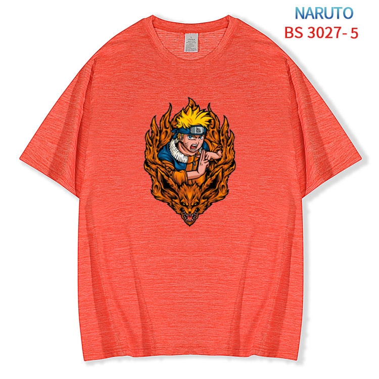Naruto ice silk cotton loose and comfortable T-shirt from XS to 5XL BS-3027-5