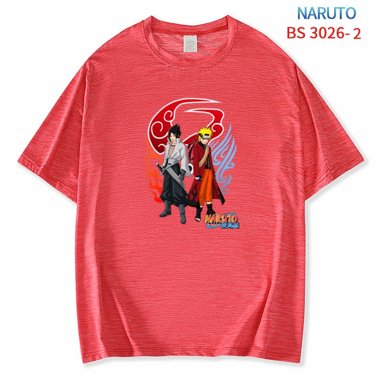 Naruto ice silk cotton loose and comfortable T-shirt from XS to 5XL  BS-3026-2