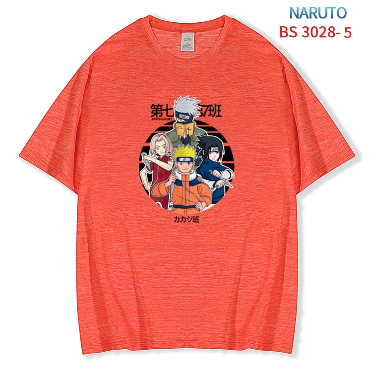 Naruto ice silk cotton loose and comfortable T-shirt from XS to 5XL  BS-3028-5