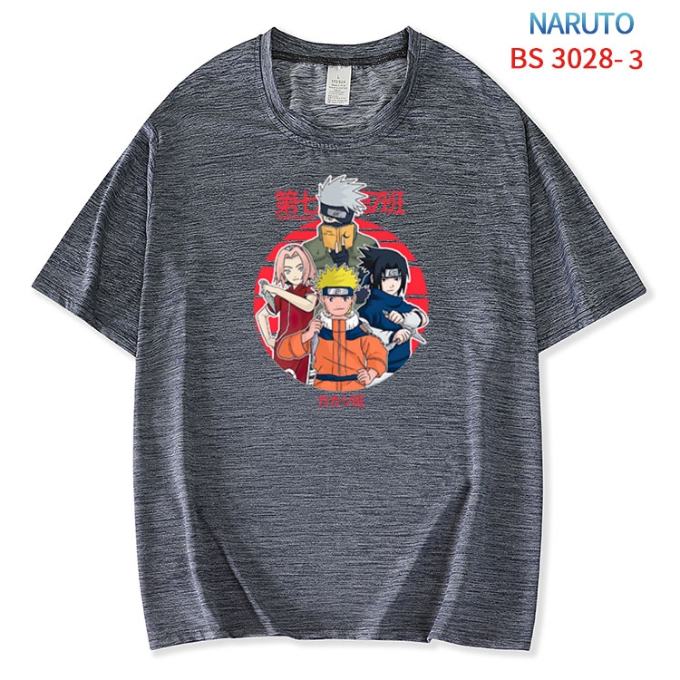 Naruto ice silk cotton loose and comfortable T-shirt from XS to 5XL  BS-3028-3