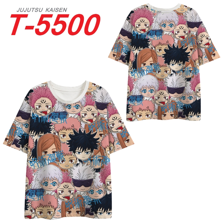 Jujutsu Kaisen Anime Peripheral Full Color Milk Silk Short Sleeve T-Shirt from S to 6XL T-5500