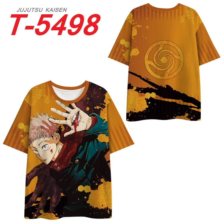 Jujutsu Kaisen Anime Peripheral Full Color Milk Silk Short Sleeve T-Shirt from S to 6XL T-5498