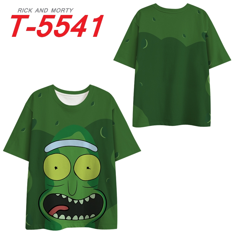 Rick and Morty Anime Peripheral Full Color Milk Silk Short Sleeve T-Shirt from S to 6XL T-5541