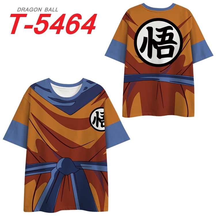 DRAGON BALL Anime Peripheral Full Color Milk Silk Short Sleeve T-Shirt from S to 6XL T-5464