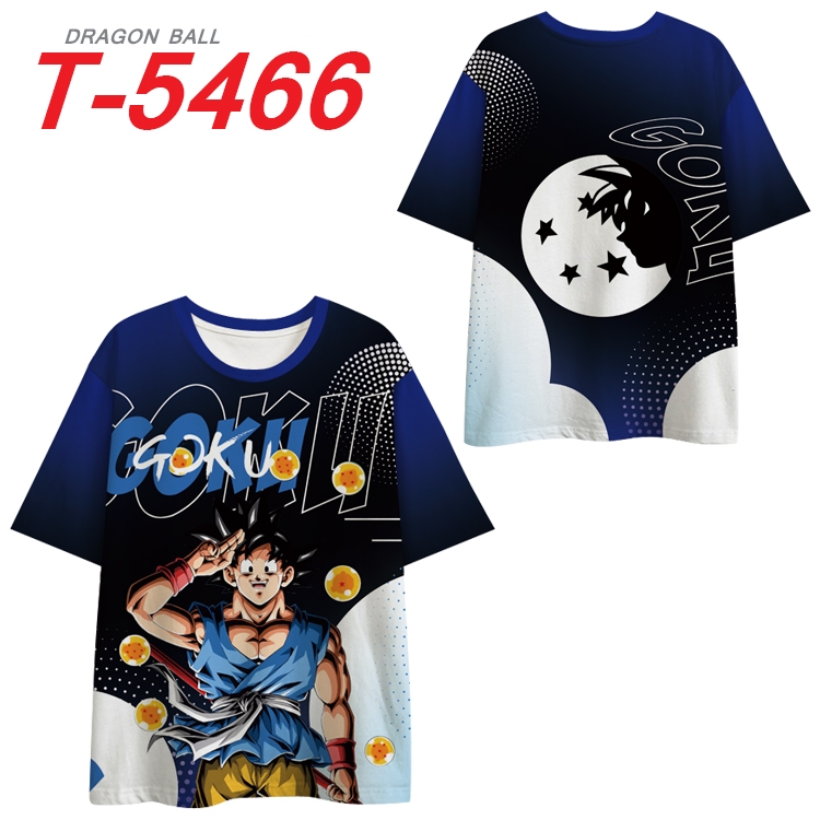 DRAGON BALL Anime Peripheral Full Color Milk Silk Short Sleeve T-Shirt from S to 6XL  T-5466