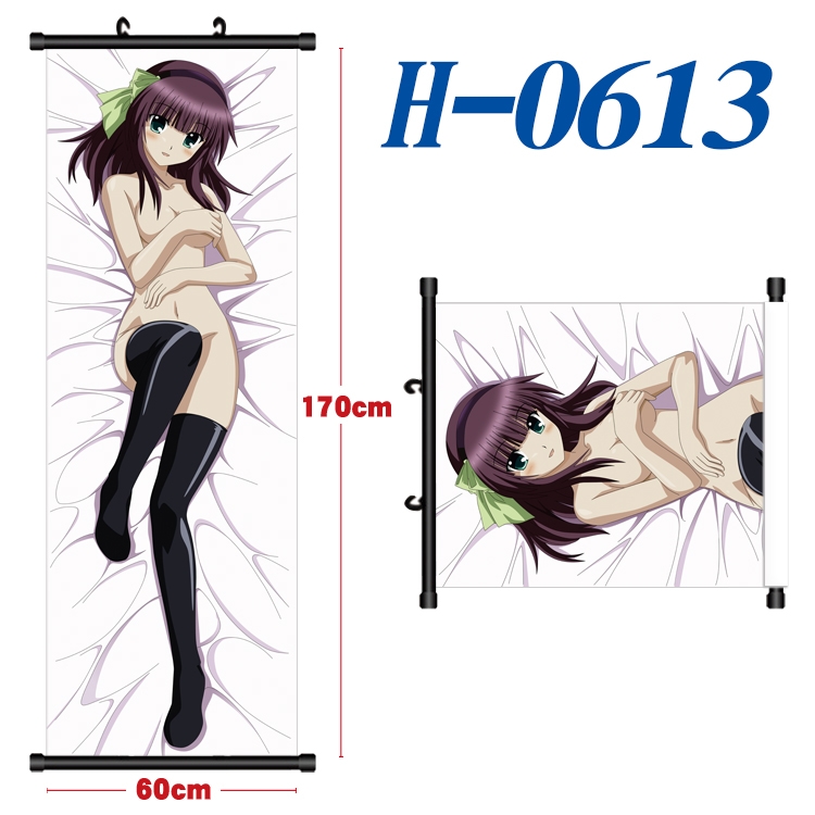 ship girl Black plastic rod cloth hanging canvas painting 60x170cm  H-0613