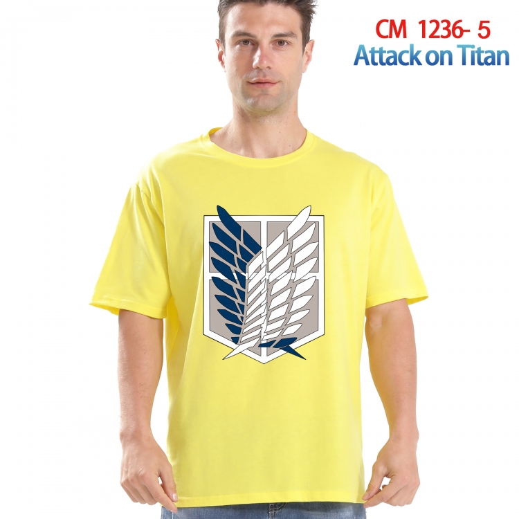 Shingeki no Kyojin Printed short-sleeved cotton T-shirt from S to 4XL CM 1236 5