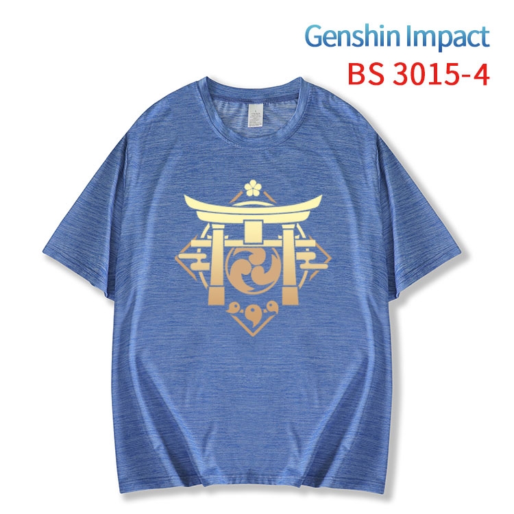 Genshin Impact  ice silk cotton loose and comfortable T-shirt from XS to 5XL   BS-3015-4