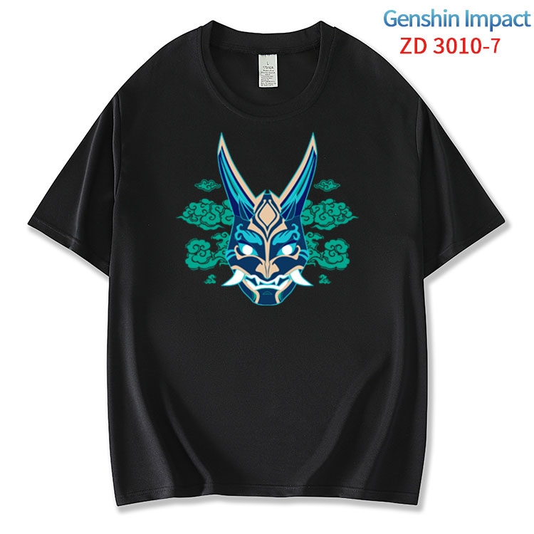 Genshin Impact ice silk cotton loose and comfortable T-shirt from XS to 5XL ZD-3010-7