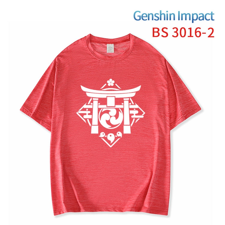 Genshin Impact ice silk cotton loose and comfortable T-shirt from XS to 5XL BS-3016-2